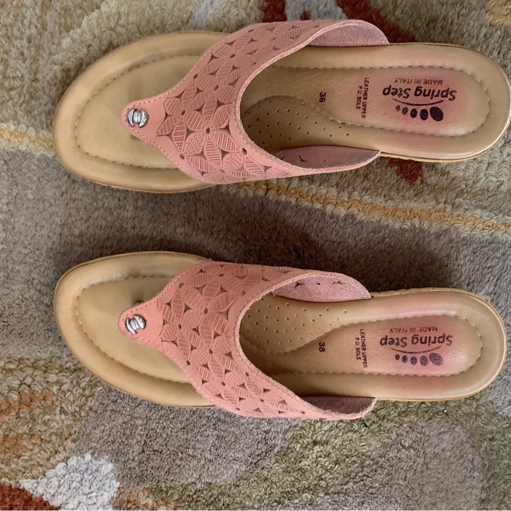 Spring Step Pink Wedges with Subtle Elegance